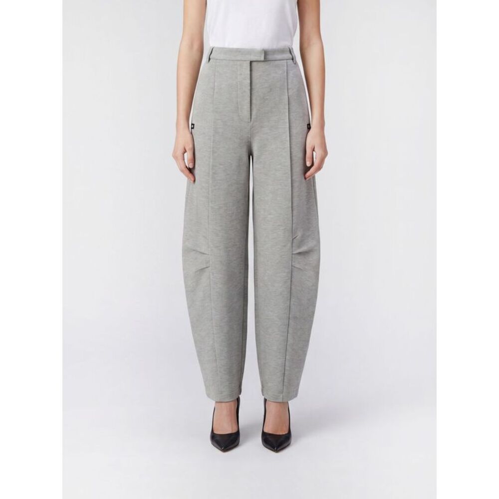 Rotate Baggy Wide-Leg Trousers In Viscose Blend With Off-Centre Closure